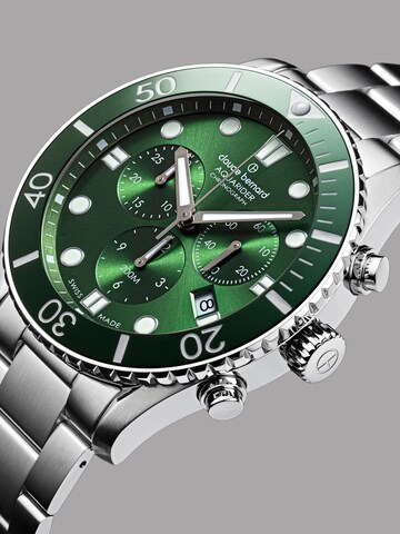 Claude Bernard Analog Watch 'Aquarider Chronograph' in Green