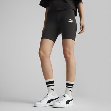 PUMA Скинни Спортивные штаны 'Dare To Feelin' в Черный: спереди