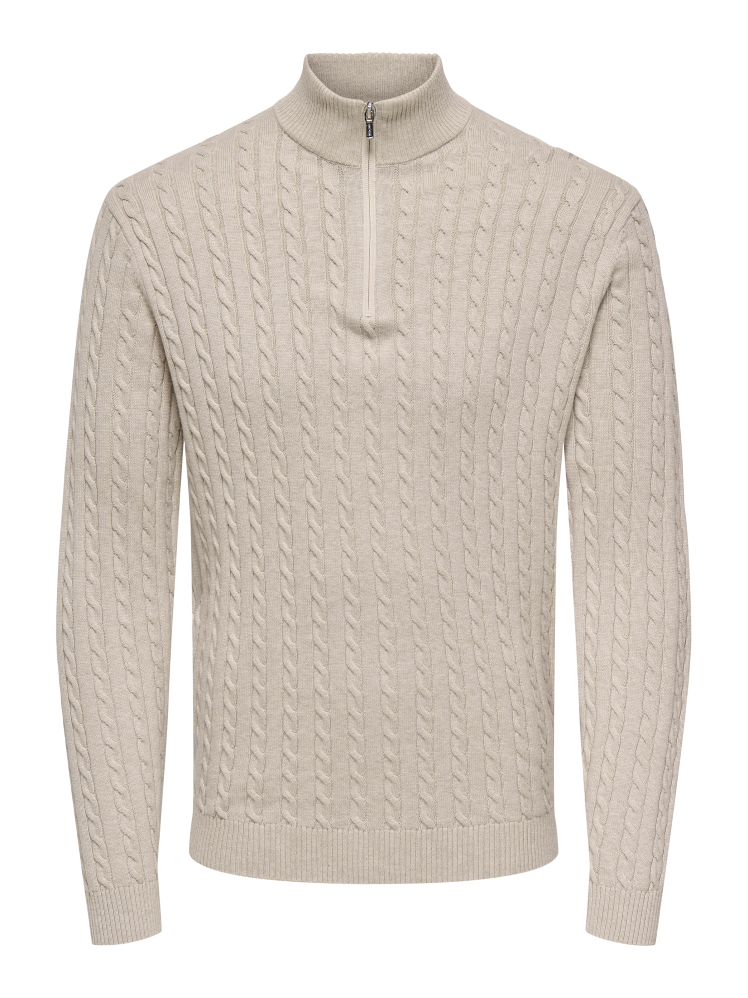 Only & Sons Sweater 'ONSLoui' in Beige: front