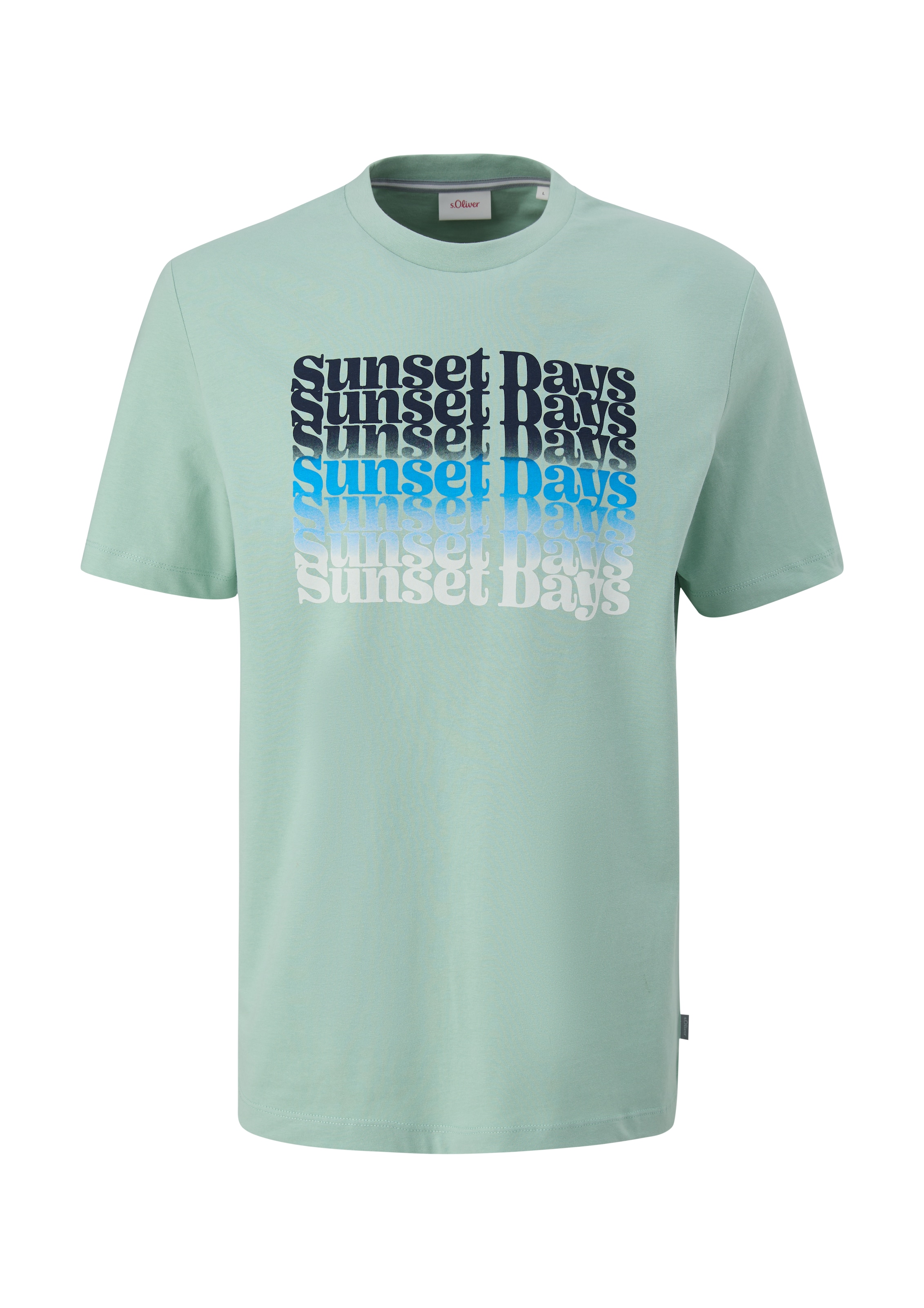 T-Shirt s.Oliver en vert : devant