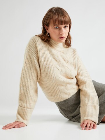 MSCH COPENHAGEN Sweater 'Chastine Peggy' in Beige: front