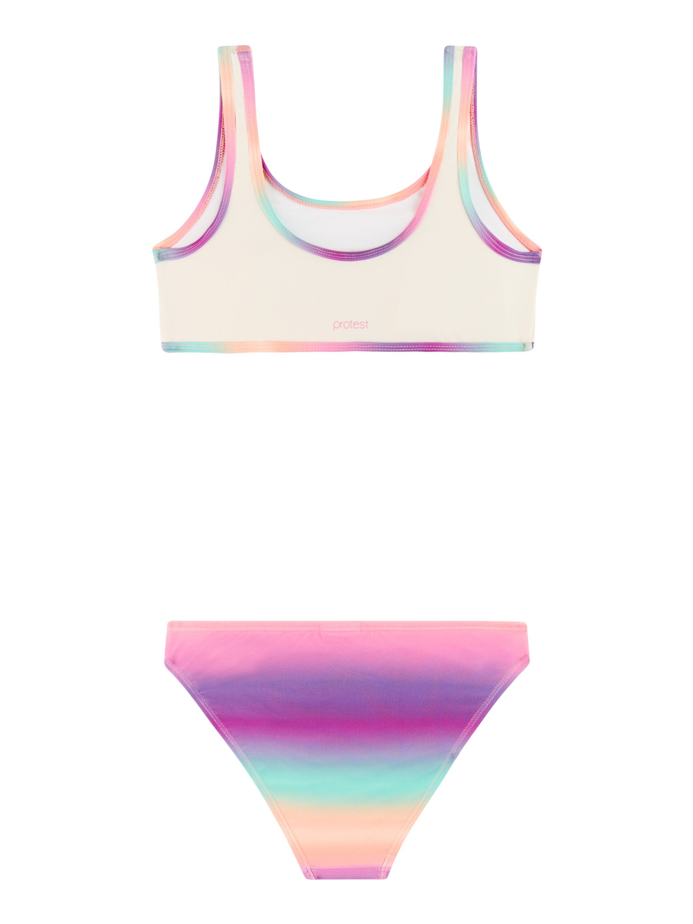 PROTEST Bustier Bikini 'PRTAline JR'‌‌‌‌‌‌‌ in Orange