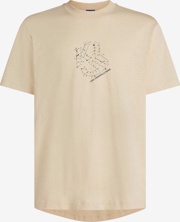 KARL LAGERFELD JEANSMajica - bež boja: prednji dio