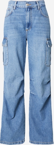 Liu Jo Wide leg Cargo Jeans in Blue: front