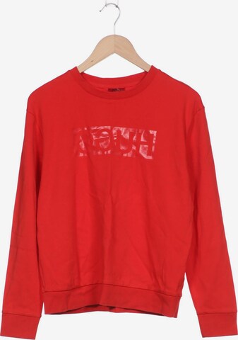 HUGO Sweatshirt & Zip-Up Hoodie in L in Red: front