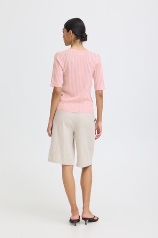 b.young Knit cardigan in Pink