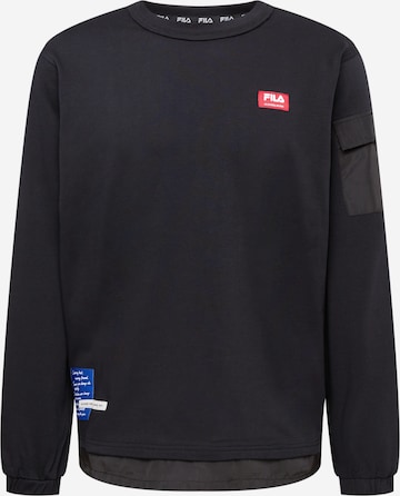 FILA Sweatshirt 'TERUEL' in Zwart: voorkant