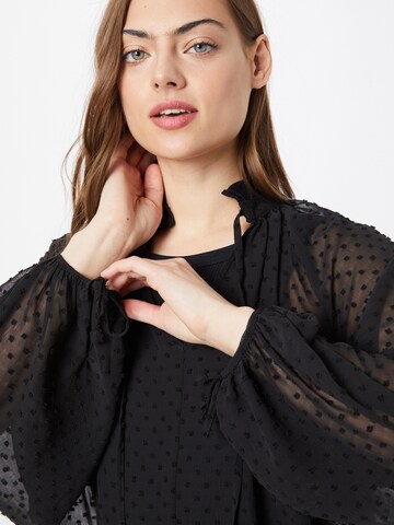 Oasis Blouse 'Dobby' in Black