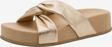 Mule MARCO TOZZI en or : devant
