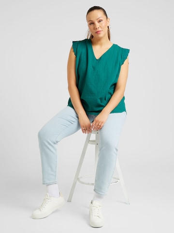 ONLY Carmakoma Blouse 'THYRA' in Groen