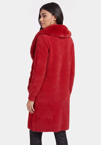 faina - Sobretudo de malha em vermelho