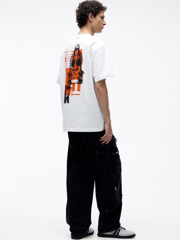 T-Shirt Pull&Bear en blanc