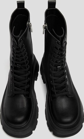 Bottes à lacets Pull&Bear en noir