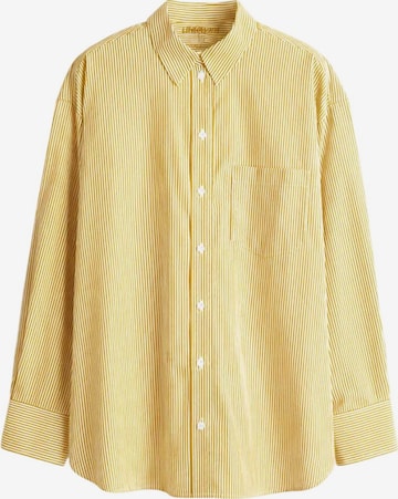 UNIQVIBE Blouse in Geel: voorkant