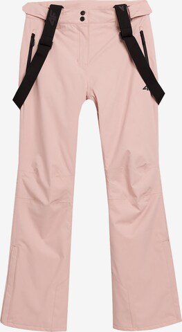 Regular Pantalon de sport 4F en rose : devant