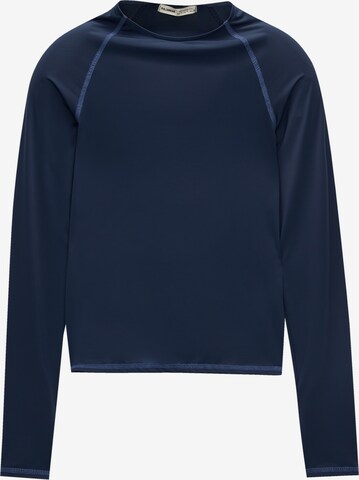 Pull&Bear Shirt in Blauw: voorkant