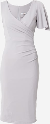 WAL G. Cocktail Dress 'KEIRA' in Grey: front