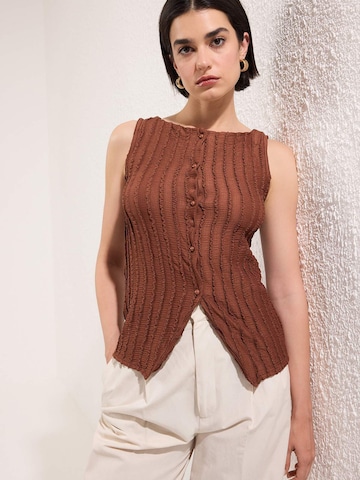 Trendyol Top in Brown: front