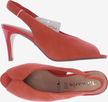 TAMARIS Sandals & High-Heeled Sandals in 39 in Orange: front