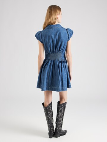 Robe-chemise Free People en bleu