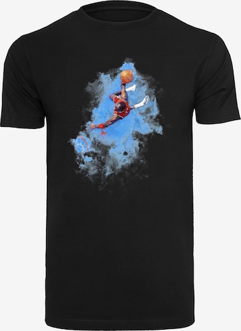 T-Shirt 'Basketball Clouds' Mister Tee en noir : devant