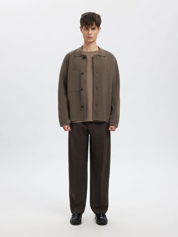 SELECTED Knit cardigan in Grey