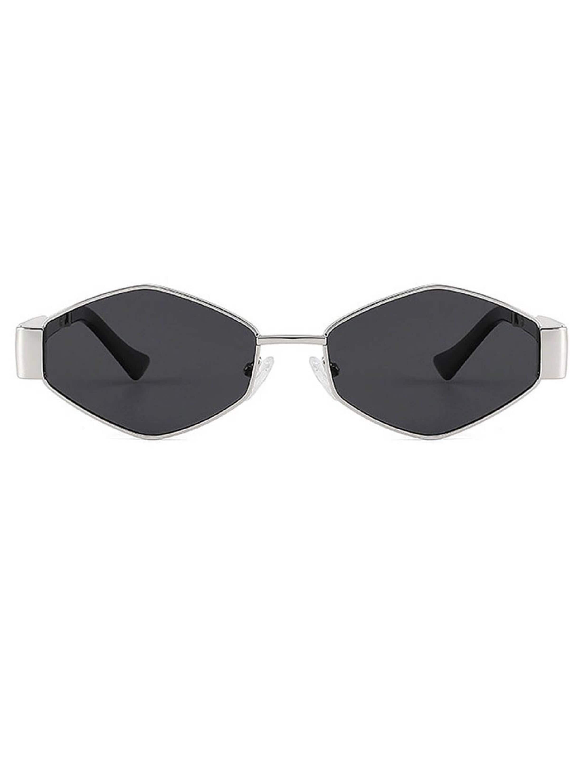 Lunettes de soleil VEYREY en argent : devant