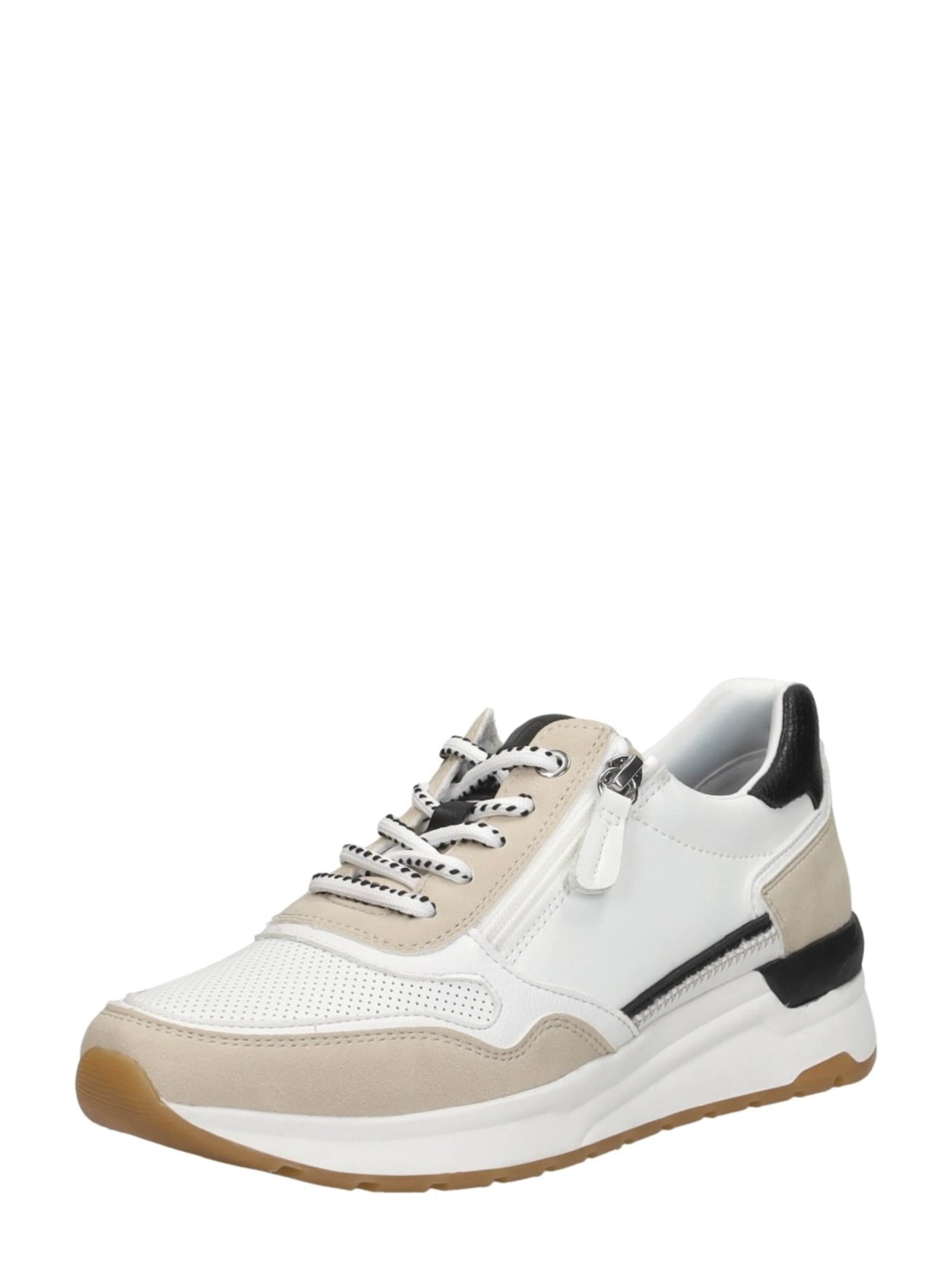MARCO TOZZI Sportieve veterschoen 'Sneakers Laag' in Beige
