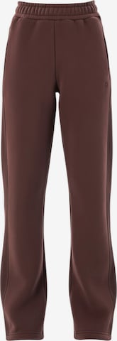 Organication Pants in Brown: front