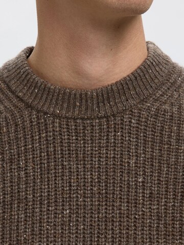 Gilet SELECTED en marron