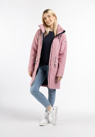 Schmuddelwedda Fleece jas in Roze