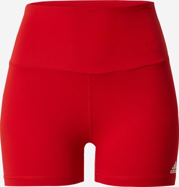 ADIDAS SPORTSWEAR Skinny Sportovní kalhoty – červená: přední strana