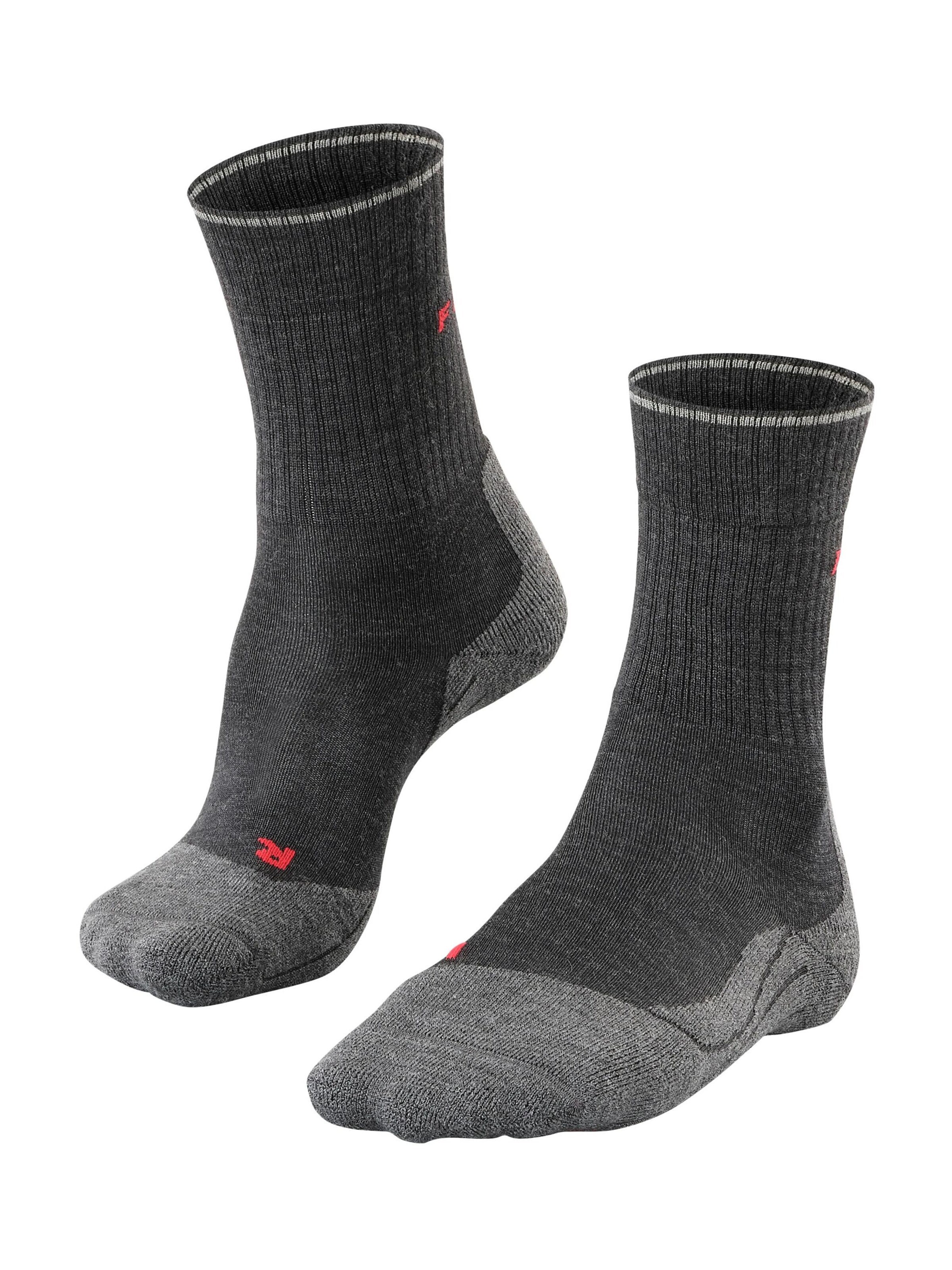 FALKE Sportsocken 'TK2 Explore Wool Silk'‌‌‌‌‌‌‌‌‌ in Grau: Vorderseite