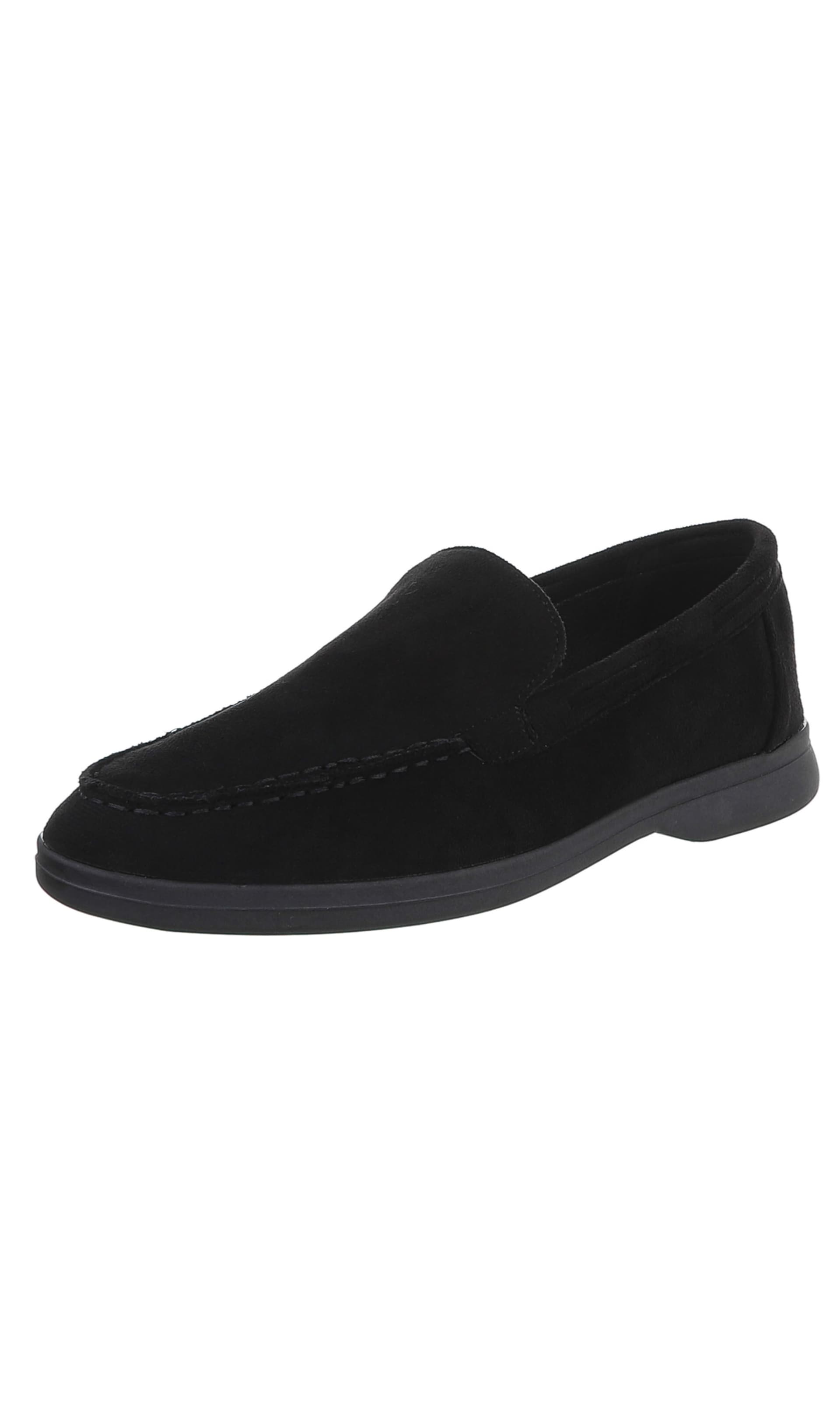 Ital-Design Slipper in Schwarz: Vorderseite
