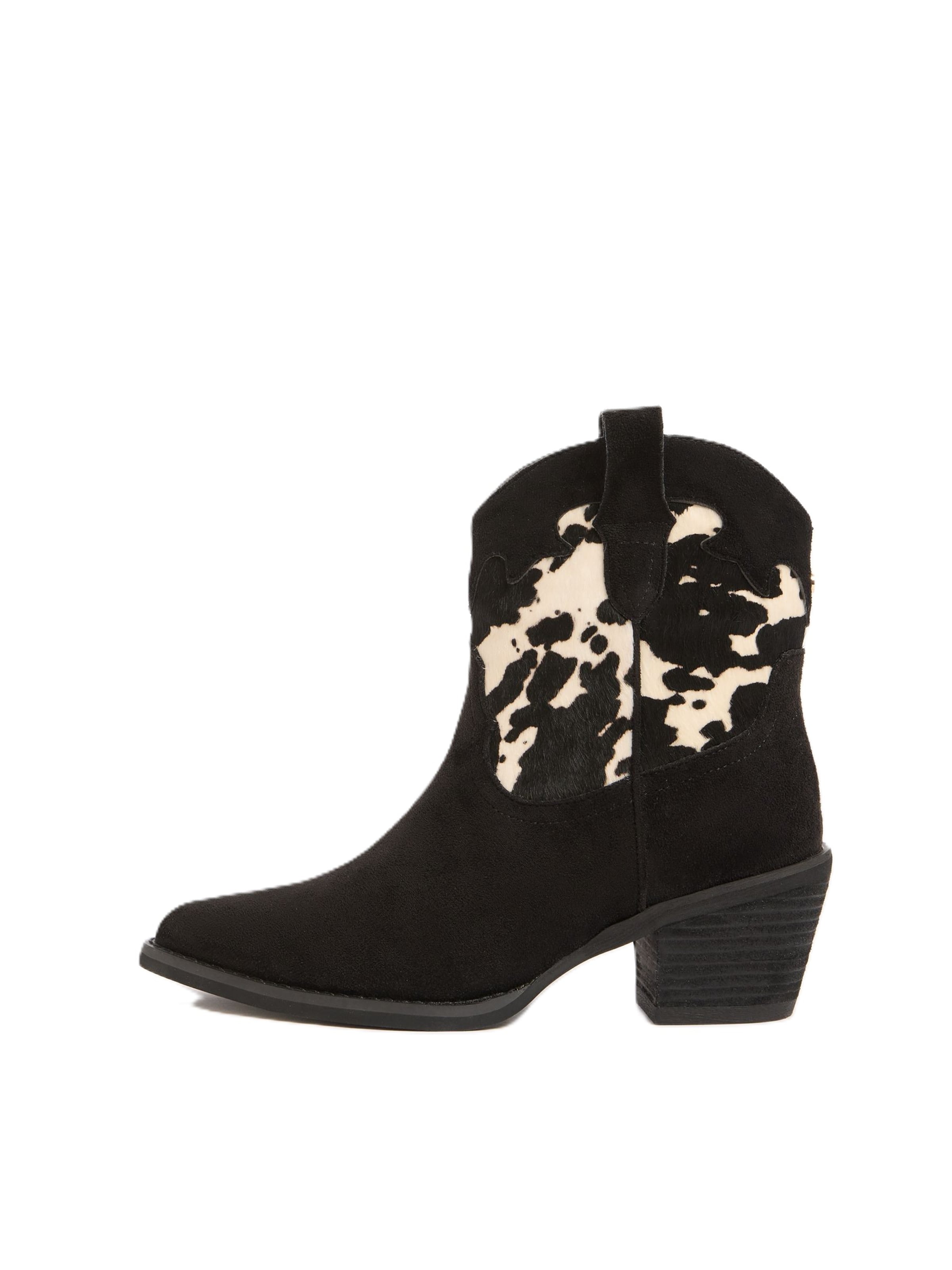 Bottes de cowboy Lipsy en noir : devant