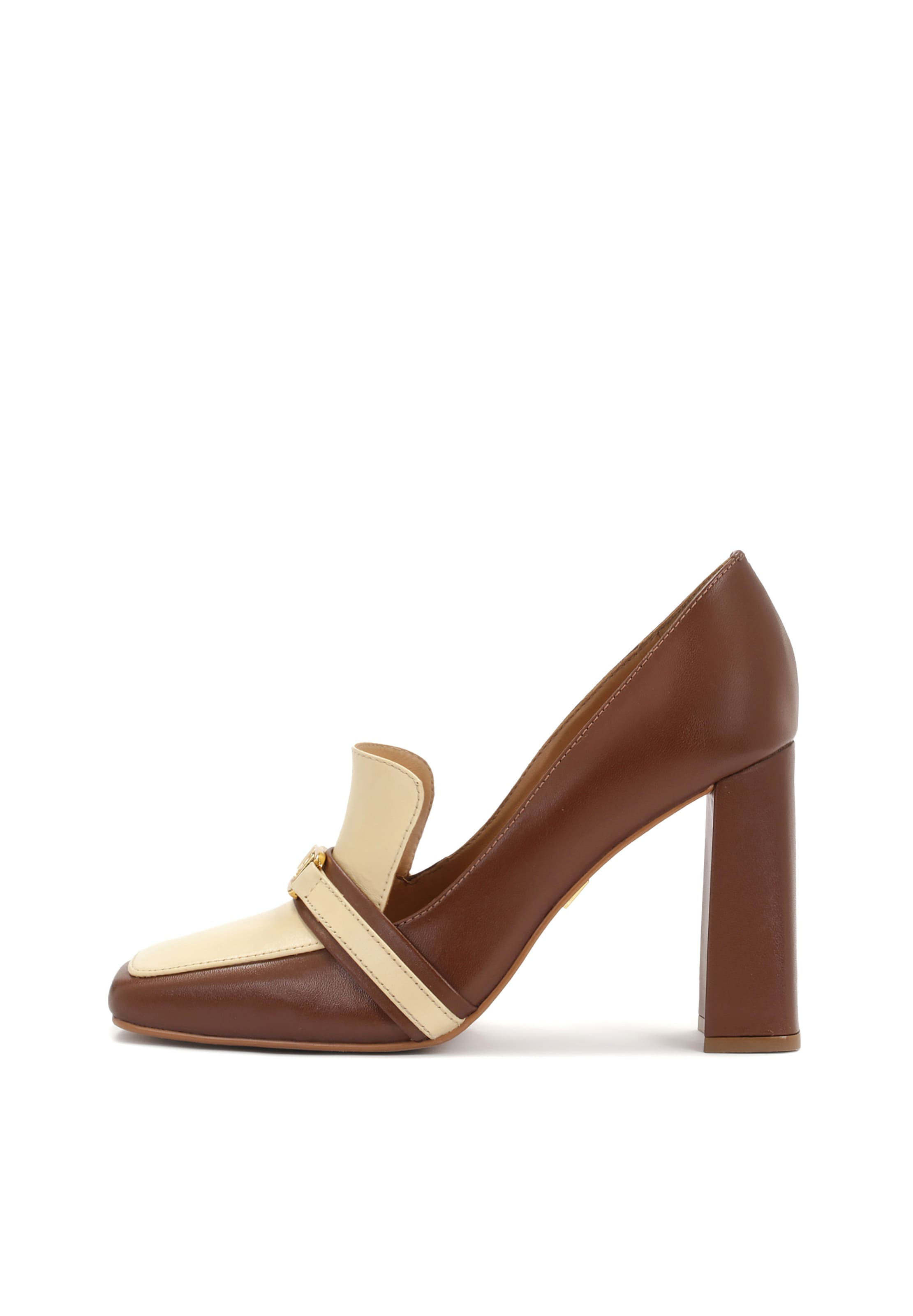 Kazar Pumps in creme / dunkelbraun, Produktansicht