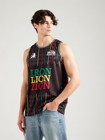 T-Shirt 'BOB MARLEY B BALL' AMPLIFIED en noir : devant