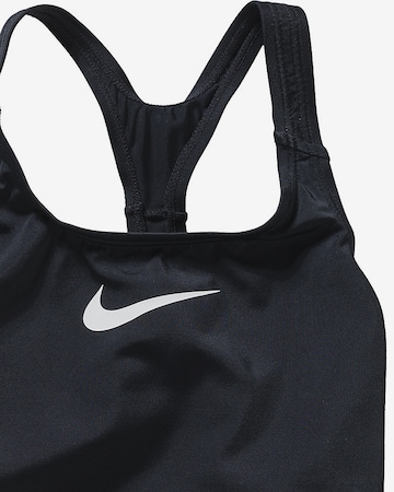 NIKE Bustier Sportsbadetøy i svart