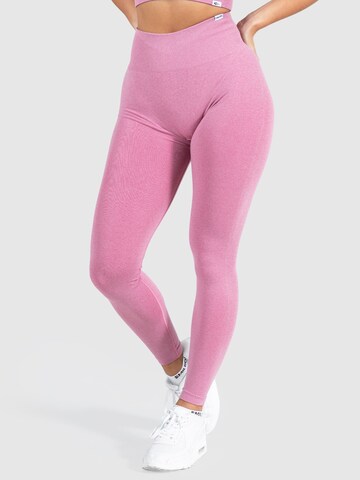 Skinny Leggings Smilodox en rose : devant