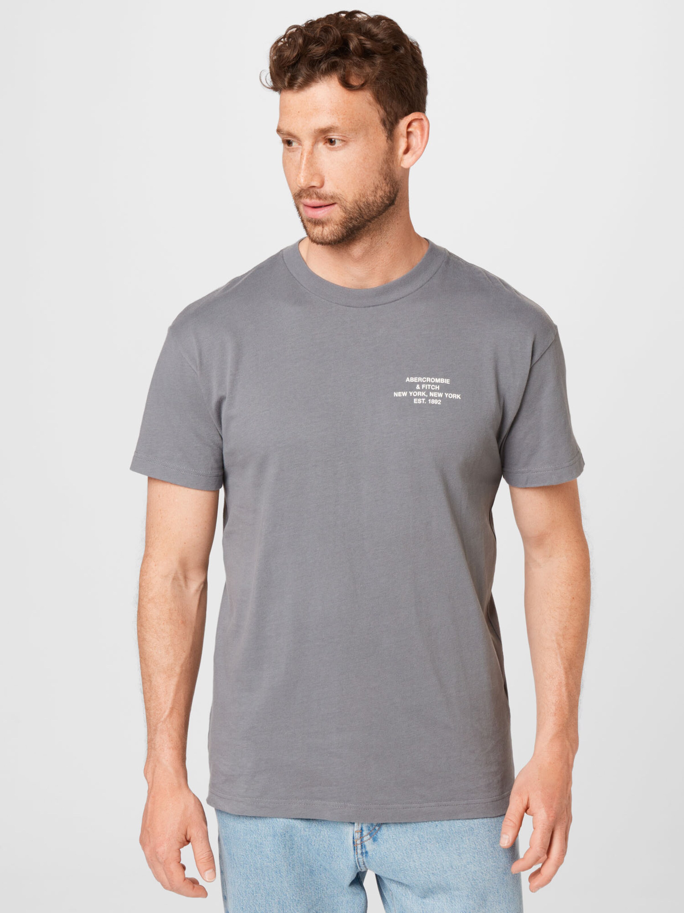 Männer Shirts Abercrombie & Fitch T-Shirt in Grau - TG96100