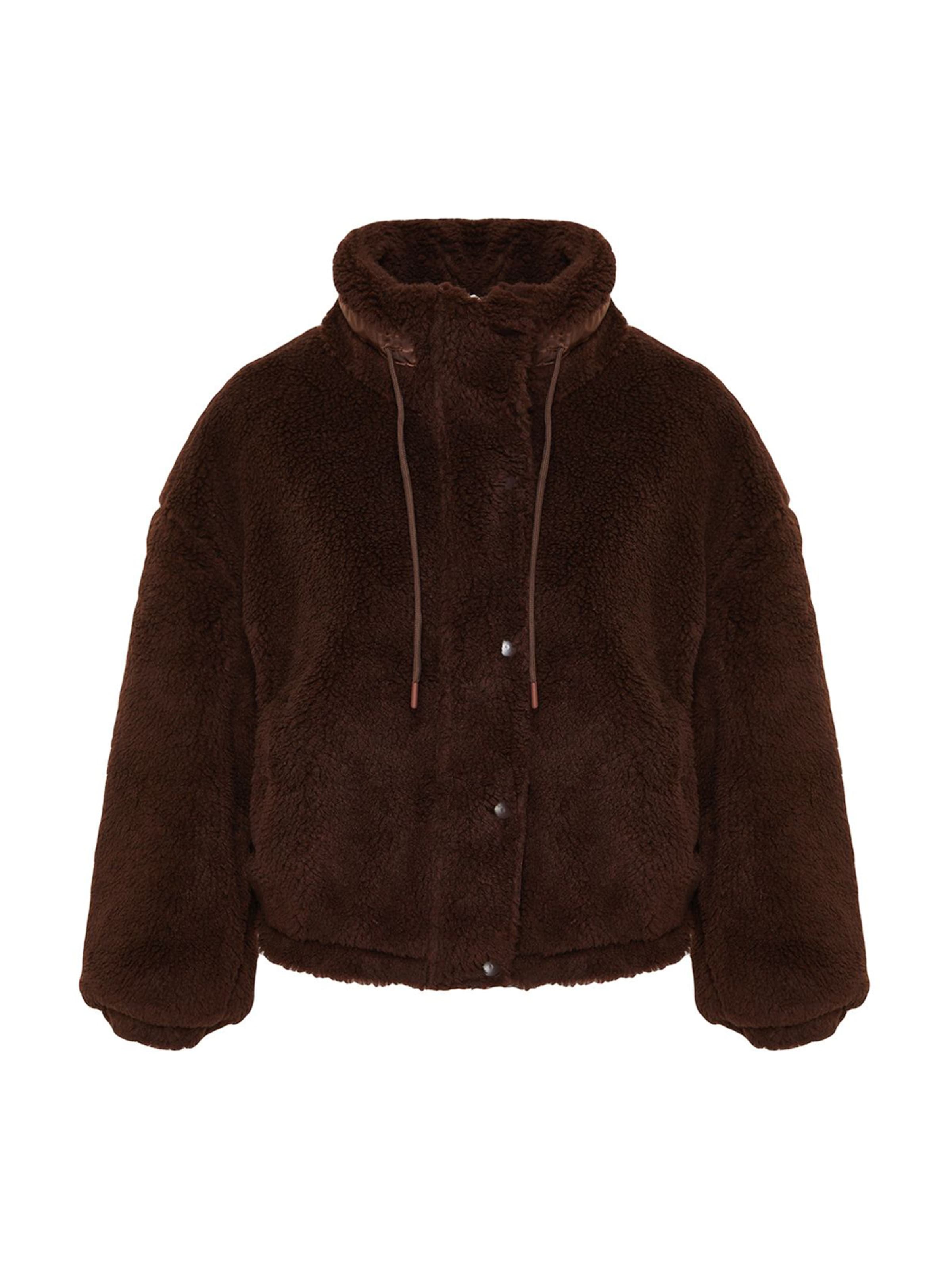 Trendyol Between-season jacket in Brown: front