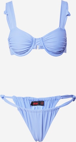 Misspap T-shirt Bikini in Lila: voorkant