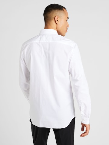 LACOSTE - Ajuste regular Camisa en blanco