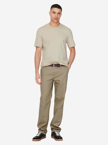 Only & Sons Shirt 'MAX' in Beige