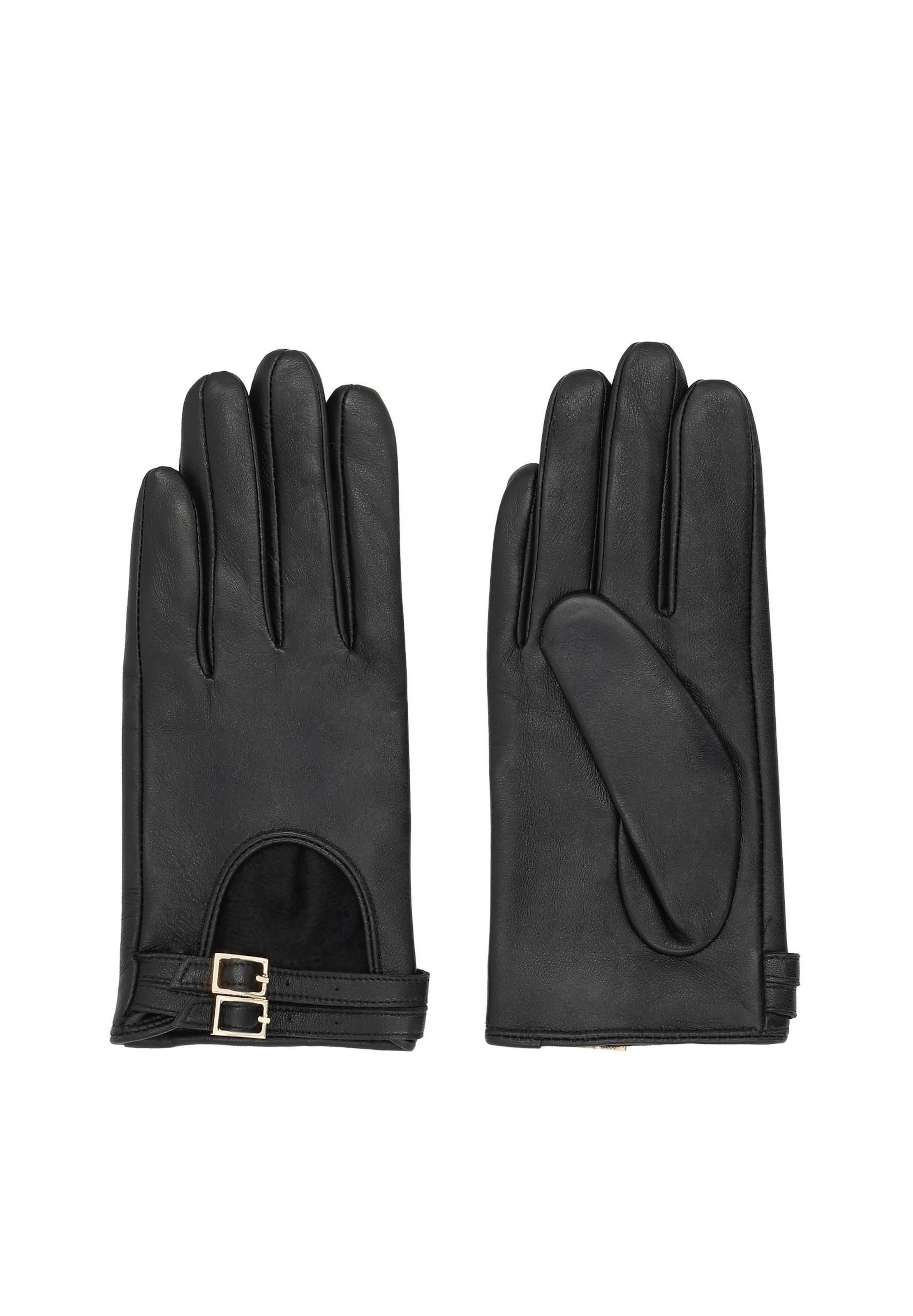 Gants Kazar en noir : devant