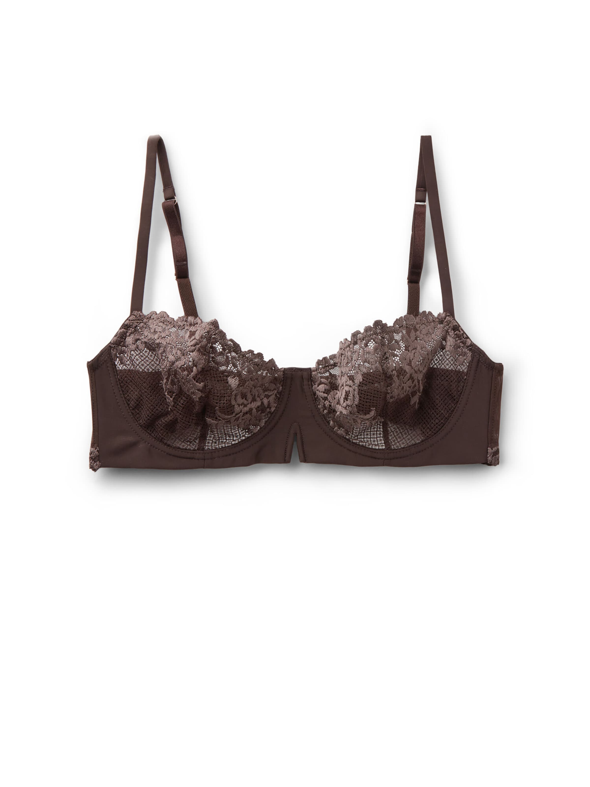 INTIMISSIMI Bra 'Denise Pretty Flowers' in Brown: front