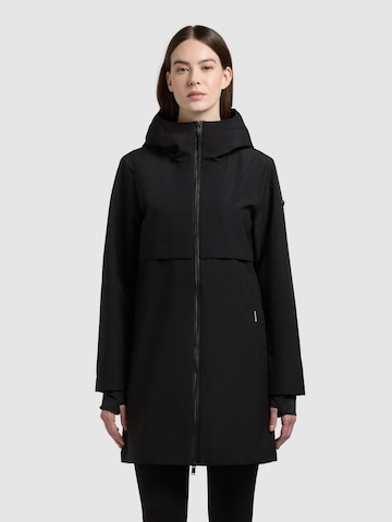 khujo Between-seasons coat 'June' in Black: front
