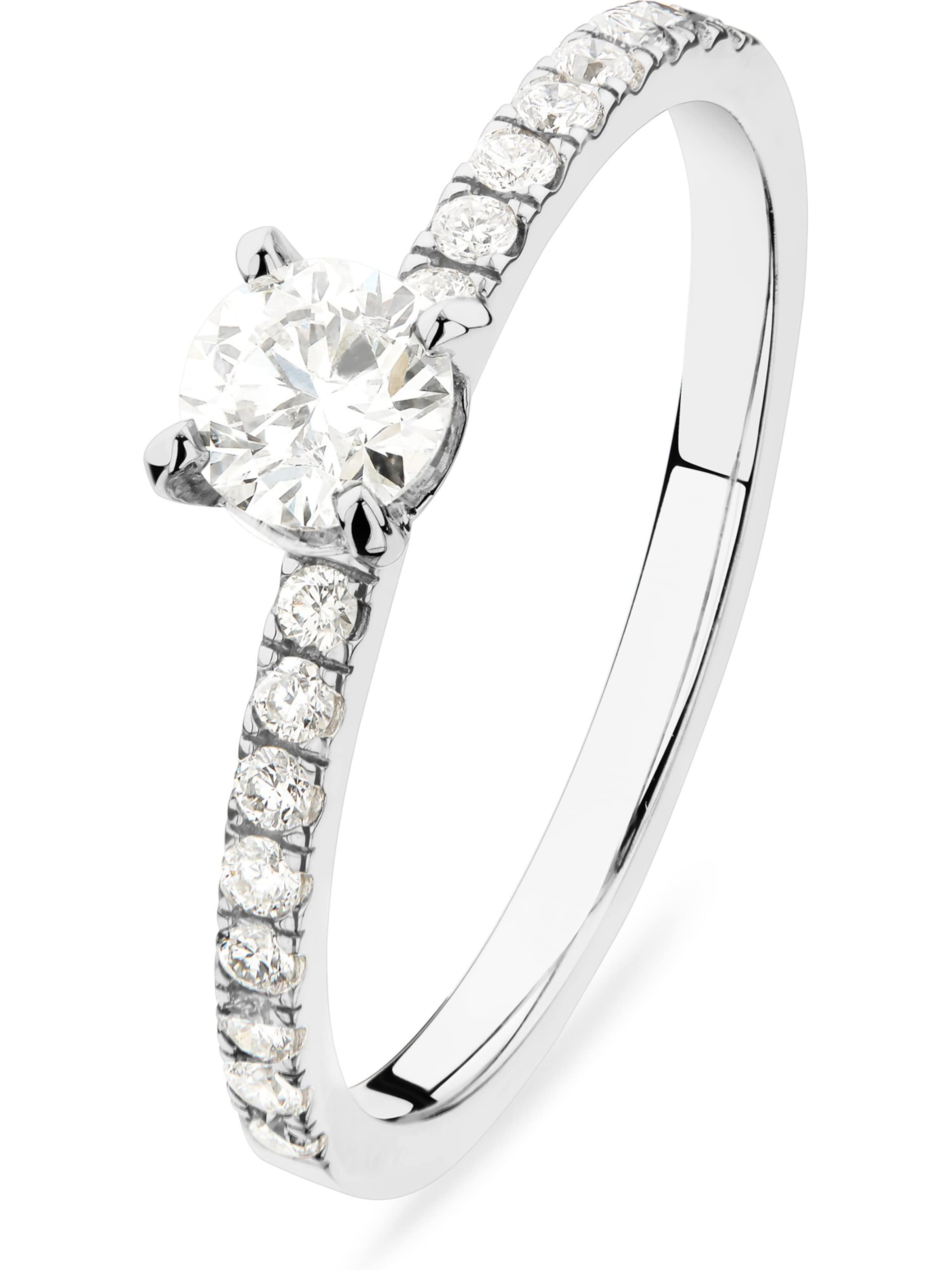 CHRIST Ring in Weiß: Vorderseite