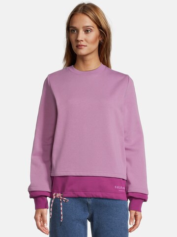 salzhaut Sweatshirt 'Sagespöne' in Roze: voorkant