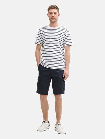 TOM TAILOR Loosefit Kalhoty – modrá